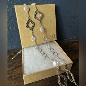 Holli Freshwater Pearl Station Necklace - by BANCROFT